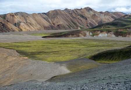 Volcanic mountains of Landmannalaugar in Fjallabak Nature Reserve. Icelandの写真素材