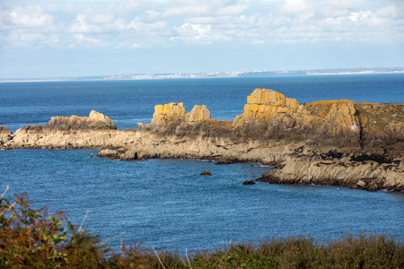 Pointe du Grouin in Cancale. Emerald Coast, Brittany, France ,の写真素材