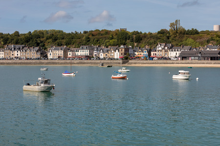 Cancale, France - September 15, 2018: Cancale, fishing port and famous oysters production town located at the western end of the bay of Mont Saint-Michel on the Emerald Coast, Brittany, Franceのeditorial素材