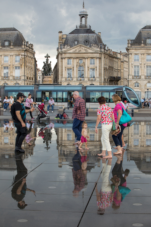 Bordeaux, France - September 9, 2018:  Place de la Bourse, Bordeaux, Franceのeditorial素材