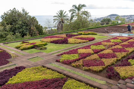 Funchal, Madeira, Portugal - April 23, 2018: Tropical Botanical Garden in Funchal on Madeira island, Portugalのeditorial素材