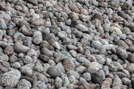 A rocky beach on the north coast of Madeira. Portugal