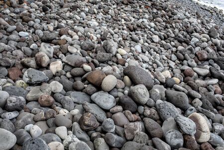 A rocky beach on the north coast of Madeira. Portugalの写真素材