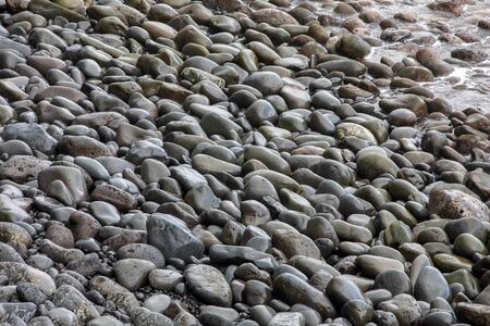 A rocky beach on the north coast of Madeira. Portugal
