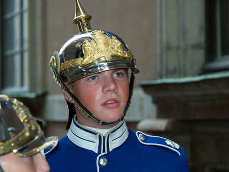 Stockholm, Sweden - September 14, 2006: Changing of the guard ceremony with the participation of the...
