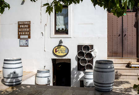 Alberobello, Italy - September 16, 2019: Trulli village in Alberobello, Italy. The style of construction is specific to the Murge area of the Italian region of Apulia (in Italian Puglia). Made of limestone and keystone.のeditorial素材
