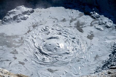 Geothermal region of Hverir in Iceland near Myvatn Lake, Icelandの写真素材