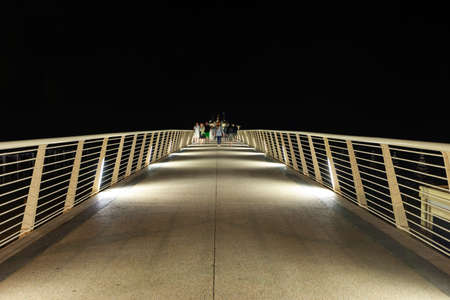 Lido di Camaiore, Italy - September 7, 2011: View of the pier from Lido di Camaiore Tuscany Italy
