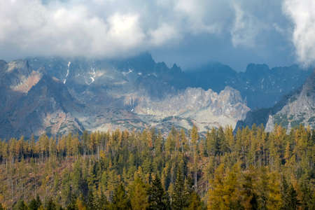 Great Cold Valley in High Tatras, Slovakia. The Great Cold Valley is 7 km long valley, very...