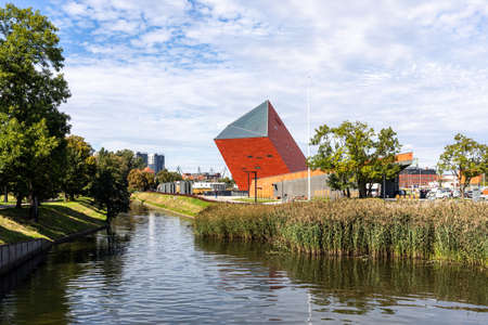 Gdansk, Poland - Sept 9, 2020: The Museum of Second World War, Gdansk, Polandのeditorial素材