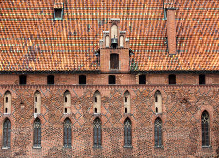 Malbork Castle, formerly Marienburg Castle, the seat of the Grand Master of the Teutonic Knights, Malbork, Polandのeditorial素材