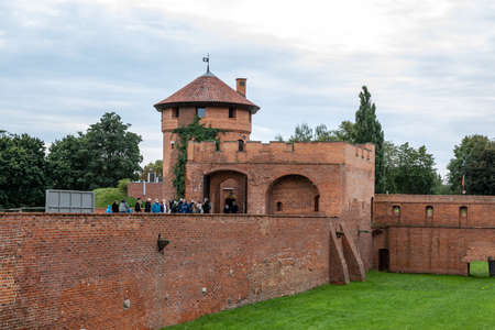 Malbork, Poland - Sept 8, 2020: Malbork Castle, formerly Marienburg Castle, the seat of the Grand Master of the Teutonic Knights, Malbork, Polandのeditorial素材