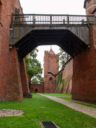Malbork Castle, formerly Marienburg Castle, the seat of the Grand Master of the Teutonic Knights, Malbork, Polandのeditorial素材