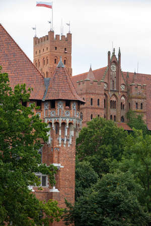 Malbork Castle, formerly Marienburg Castle, the seat of the Grand Master of the Teutonic Knights,...