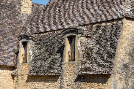 Beynac et Cazenac, France - September 4, 2018: Medieval village of Beynac et Cazenac, Dordogne department, Franceのeditorial素材