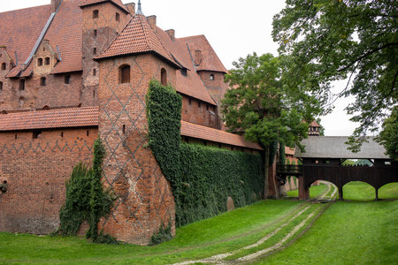 Malbork Castle, formerly Marienburg Castle, the seat of the Grand Master of the Teutonic Knights, Malbork, Polandのeditorial素材
