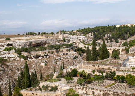 Gravina in Puglia, with the Roman two-level bridge that extends over the canyon. Apulia, Bari, Italy