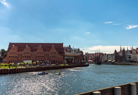 Gdansk, Poland - Sept 9, 2020: Polish Baltic F. Chopin Philharmonic in GdaÅ„sk is a concert hall...