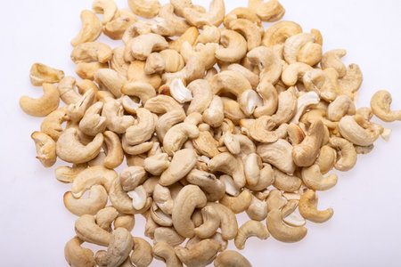 Close up of Cashew nuts. Perfect as a snack.の写真素材
