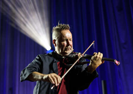 Cracow, Poland - July 10, 2021: Nigel Kennedy live at 26rd edition of the Summer Jazz Festival in Krakowのeditorial素材