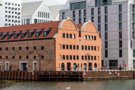 Gdansk, Poland - Sept 6, 2020: Granary Island in Gdansk - an example of a combination of old and modern architectureのeditorial素材