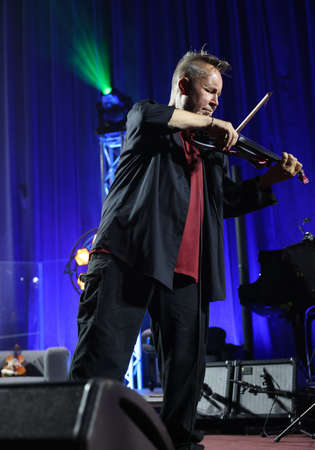 Cracow, Poland - July 10, 2021: Nigel Kennedy live at 26rd edition of the Summer Jazz Festival in Krakowのeditorial素材