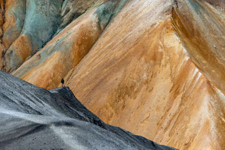 Volcanic mountains of Landmannalaugar in Fjallabak Nature Reserve. Icelandの写真素材