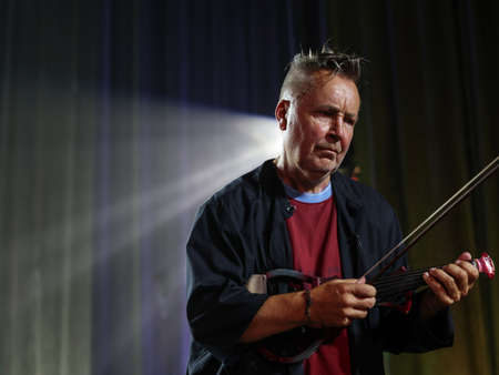 Cracow, Poland - July 10, 2021: Nigel Kennedy live at 26rd edition of the Summer Jazz Festival in...