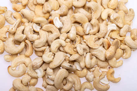 Close up of Cashew nuts. Perfect as a snack.の写真素材