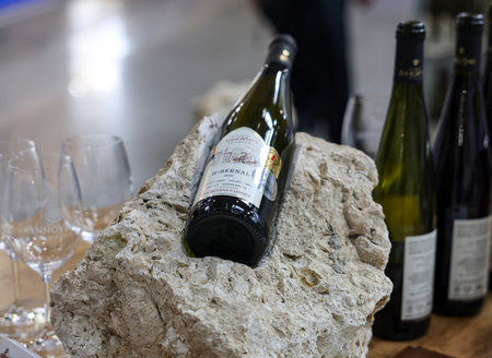 Cracow, Poland - November 5, 2021: International Wine Trade Fair ENOEXPO in Cracow. Producers of wine from all around the world meet the importers distributors and representatives.のeditorial素材