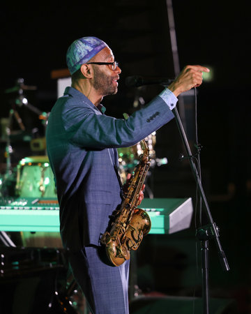 Cracow, Poland - July 08, 2022: Kenny Garrett Quintet performing live on the Kijow Center stage at Summer Jazz Festival in Cracow, Polandのeditorial素材