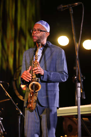 Cracow, Poland - July 08, 2022: Kenny Garrett Quintet performing live on the Kijow Center stage at Summer Jazz Festival in Cracow, Polandのeditorial素材