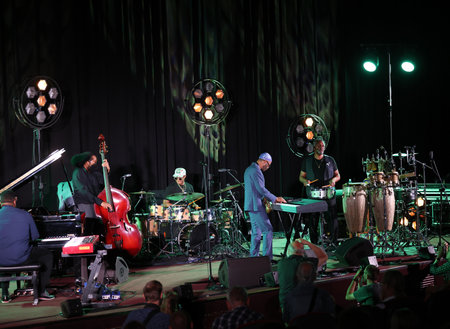 Cracow, Poland - July 08, 2022: Kenny Garrett Quintet performing live on the Kijow Center stage at Summer Jazz Festival in Cracow, Polandのeditorial素材