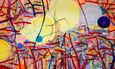 Venice, Italy - Sept 6, 2022:  59th Venice Art Biennale in Venice. And that day, she remembered how to purr by British artist Jade Fadojutimiのeditorial素材