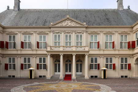 The Hague, Netherlands - April 17, 2023: Paleis Noordeinde, Noordeinde Royal Palace in the Hague is one of the three official palaces of the Dutch royal familyのeditorial素材