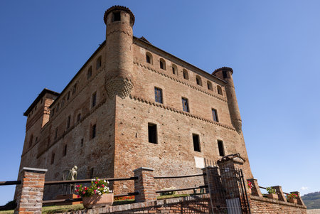 Grinzane Cavour, Italy - Sept 9, 2022: The Castle of Grinzane Cavour, Langhe region, Piedmont, Italyのeditorial素材