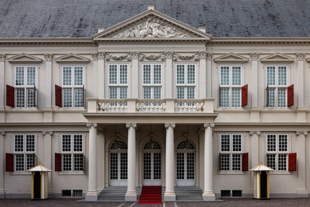 The Hague, Netherlands - April 17, 2023: Paleis Noordeinde, Noordeinde Royal Palace in the Hague is one of the three official palaces of the Dutch royal familyのeditorial素材