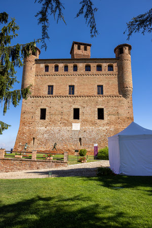 Grinzane Cavour, Italy - Sept 9, 2022: The Castle of Grinzane Cavour, Langhe region, Piedmont, Italyのeditorial素材
