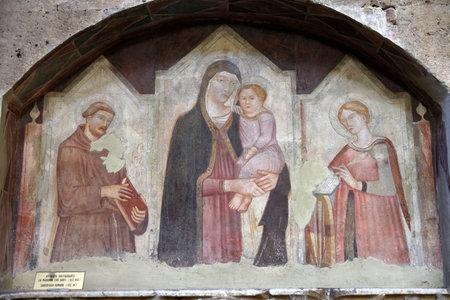 Massa Marittima, Italy - Sept 11, 2022: Interior of cathedral of Saint Cerbonius in Massa Marittima. Italyのeditorial素材