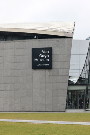 Amsterdam, Netherlands - April 21, 2023: The Van Gogh Museum in Amsterdam, Netherlandsのeditorial素材