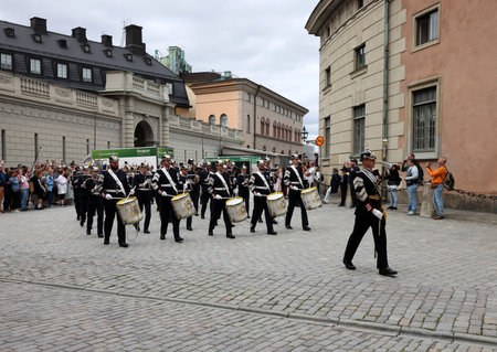 Stockholm, Sweden - June 26, 2023: Changing of the Guard ceremony at the Royal Palace in Stockholm, Swedenのeditorial素材