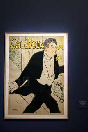 Paris, France - March 20, 2025: The exhibition at The MusÃ©e d'Orsay - Art is in the Street. Collection of nearly 230 works, dedicated to the rise of the illustrated poster in Paris of the 19th centuryのeditorial素材