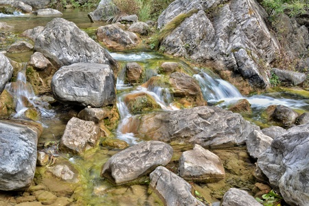 Rocks and stream