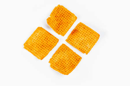 Handmade crispy rice slicesの写真素材