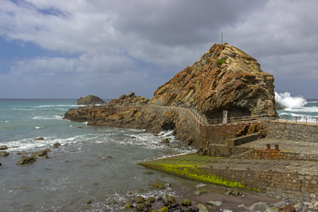 Rocks at the seasideの写真素材