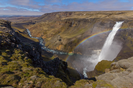 Haifoss waterfallの写真素材
