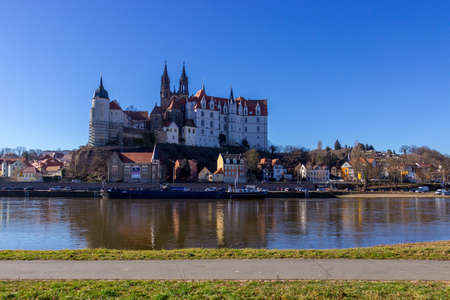 Albrechtsburg castle in Meissenのeditorial素材