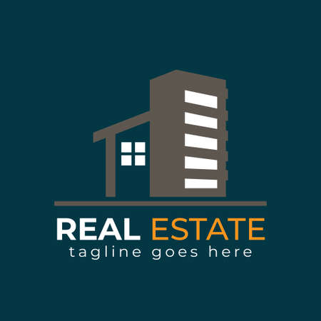 Real Estate  With Simple Conceptのイラスト素材
