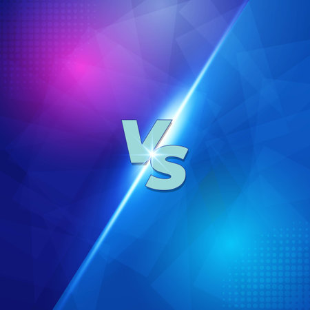 Versus / VS Background. with modern Concept. Announcement of a two fighters or team frame battle. Vector Illustrationのイラスト素材