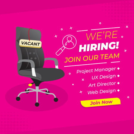 we are hiring job vacancyのイラスト素材